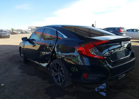 2019 Honda Civic Sport из США, поврежденный, VIN 19XFC2F87KE044162